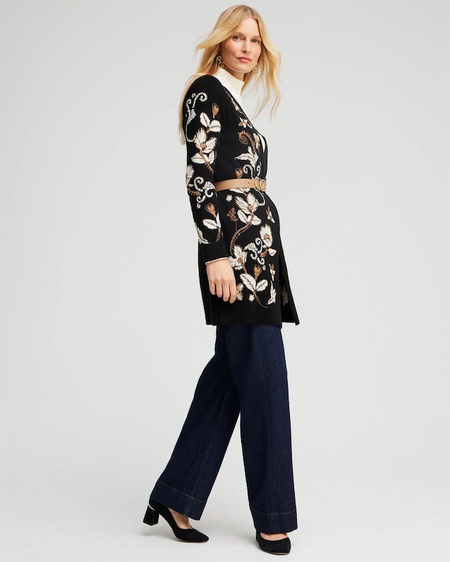 Embroidered Cardigan - image 2